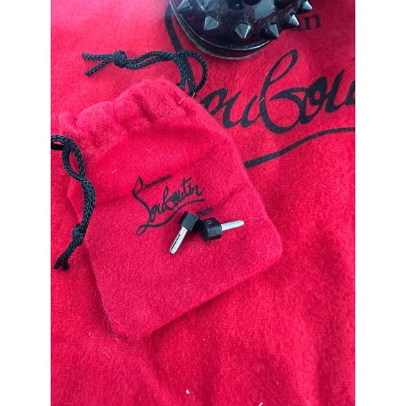 Christian Louboutin Womens Spike Wars Stiletto Booties Black Size 35 Leather - Picture 13 of 14